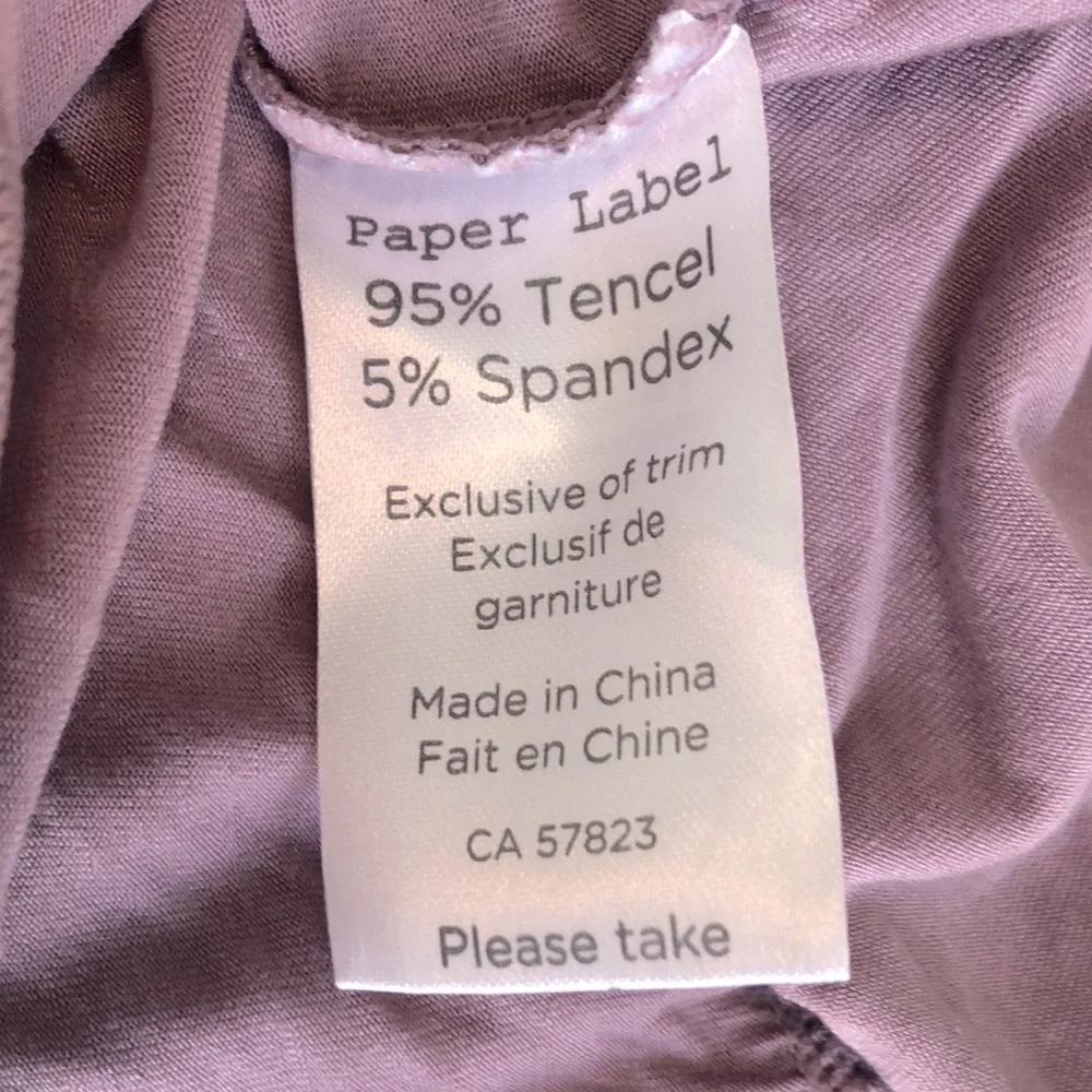 Paper Label Tank Top With Ruffle Hem - Picture 8 of 8